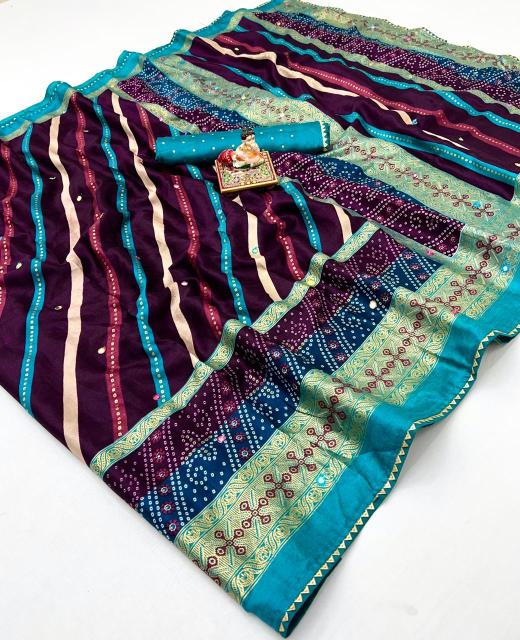 Vastrangan bandhani printed surat sarees wholesale